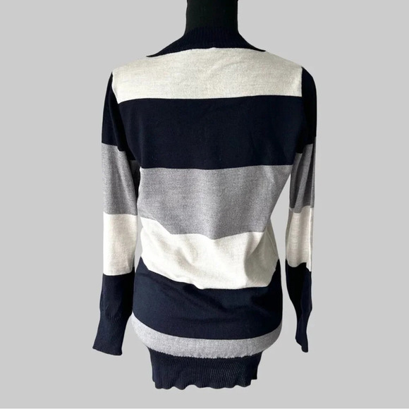 Ragno Y2K Pure Wool V  Neck Pullover Sweater Mini Dress Made in Italy - Picture 3 of 15